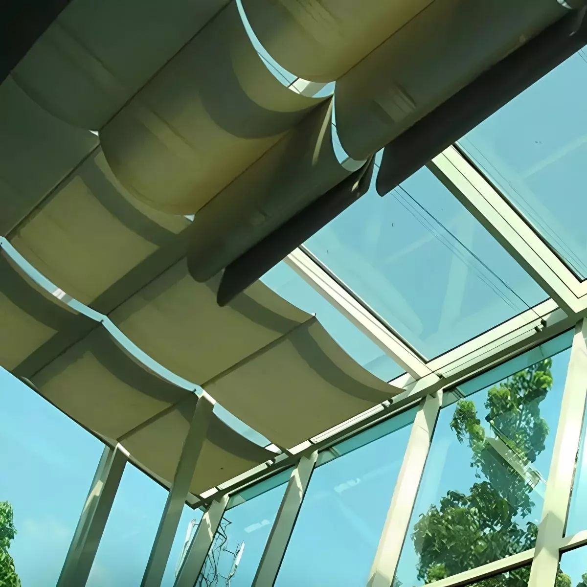 5. Skylight Blind untuk Mengontrol Cahaya dari Jendela Atas